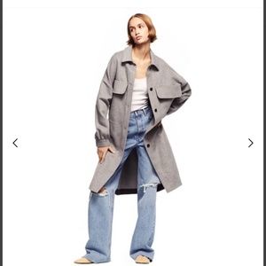 ZARA brand new never worn wool shirt jacket/coat oversized